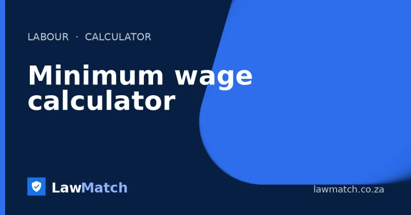 Minimum wage calculator