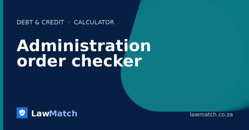 Administration order checker