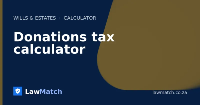 Donations tax calculator