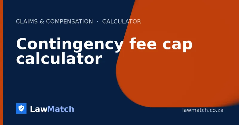 Contingency fee cap calculator