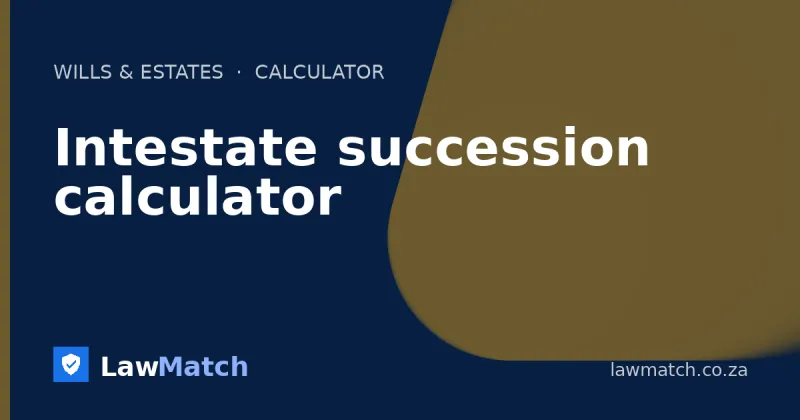 Intestate succession calculator