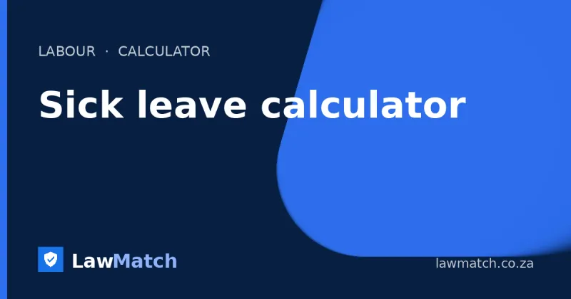 Sick leave calculator