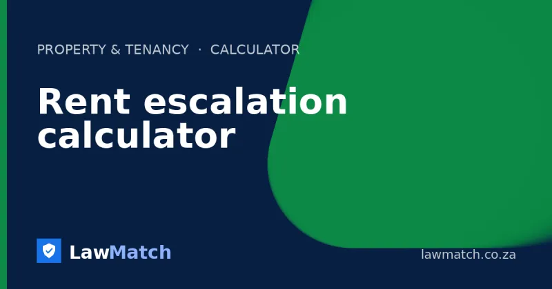 Rent escalation calculator