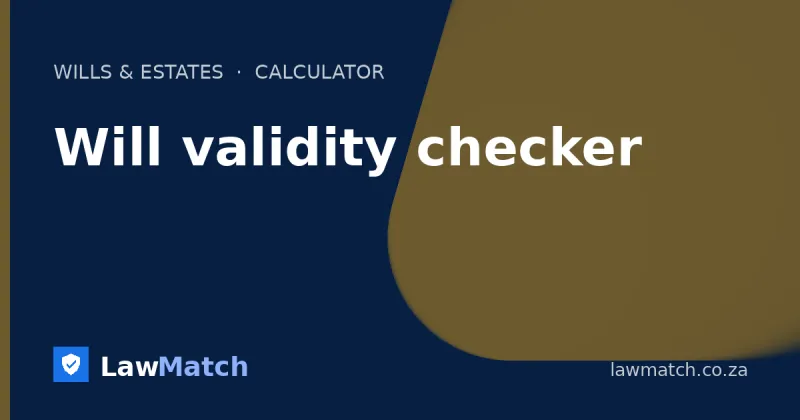 Will validity checker