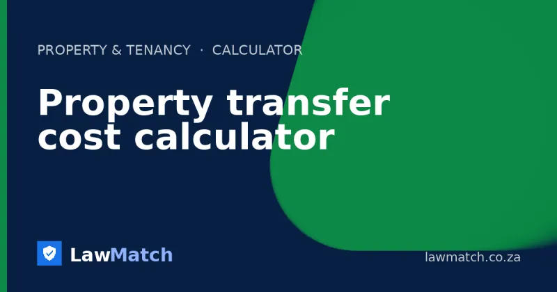 Property transfer cost calculator