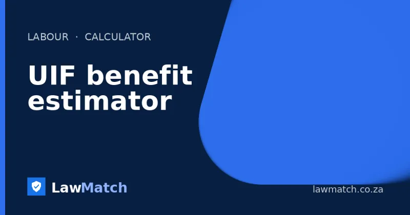 UIF benefit estimator